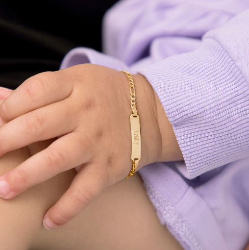 Classic Figaro Identification Baby Bracelet