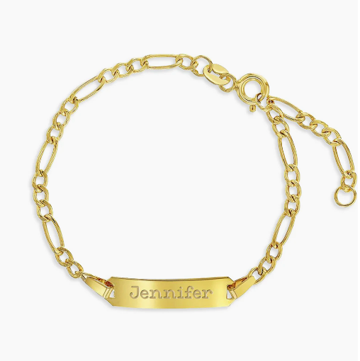 Classic Figaro Identification Baby Bracelet