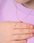 Mini Stick Cross Pendant Necklace