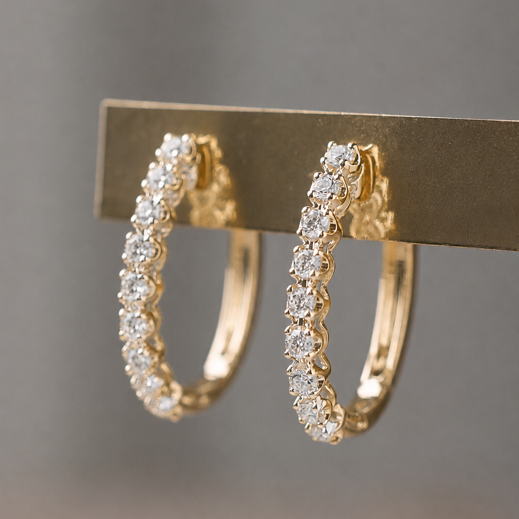 Small Oval Hoops