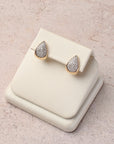 Gold and Pavé Diamond Earrings