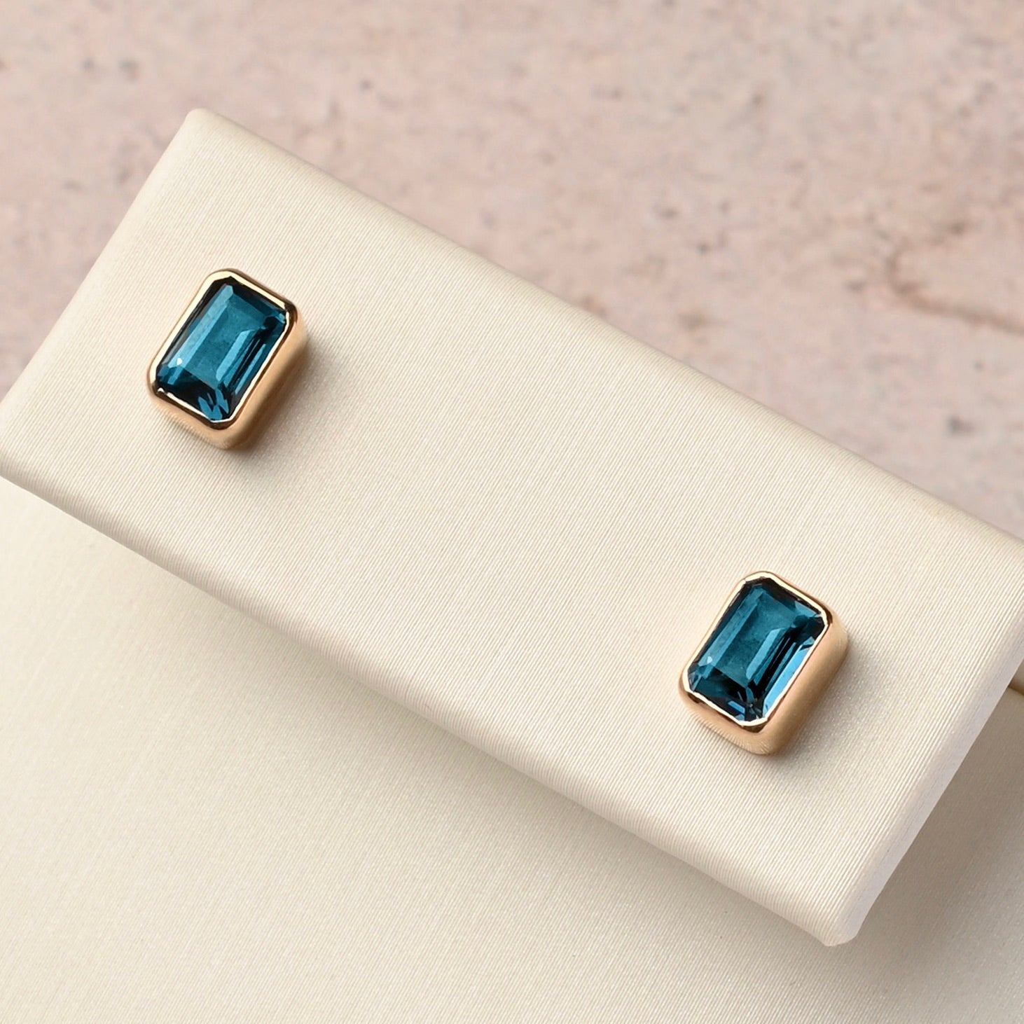 Blue Topaz Studs
