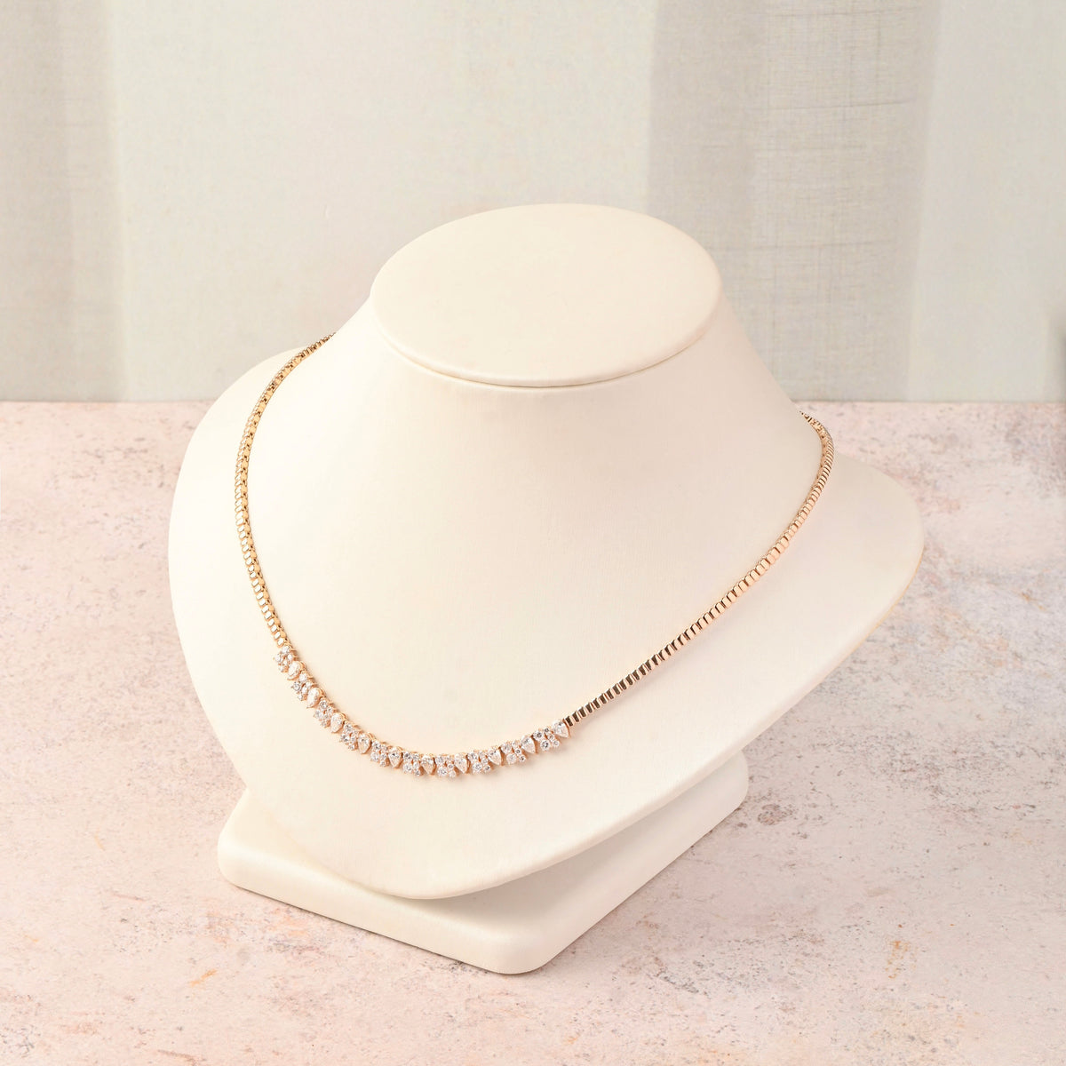 Multi Shape Diamond Necklace