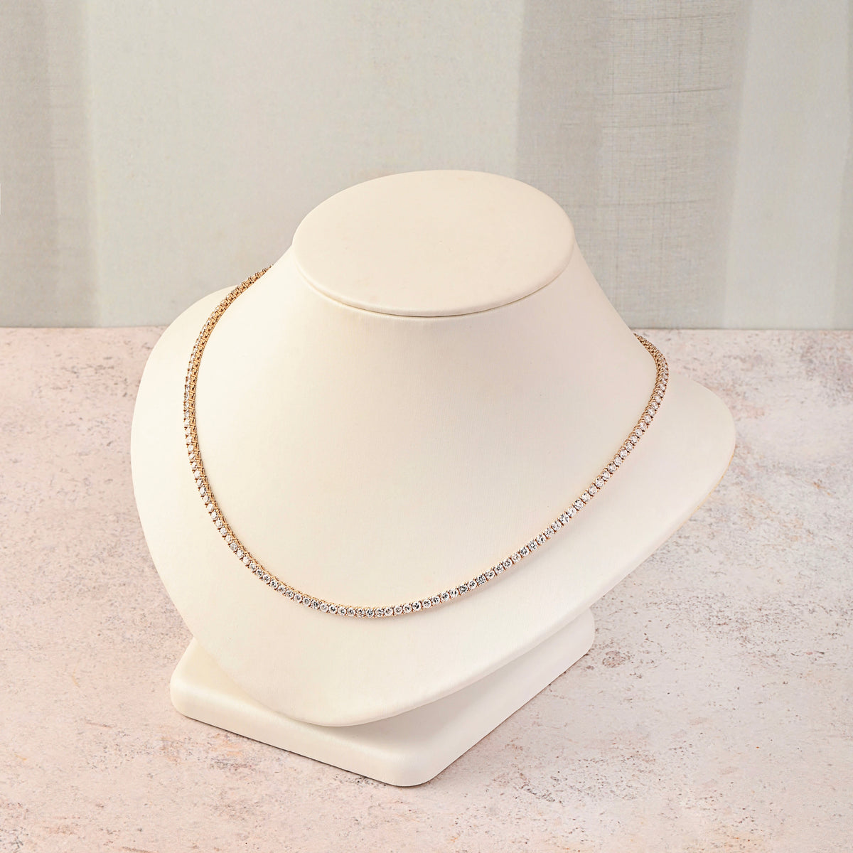 4 Prong Classic Tennis Necklace