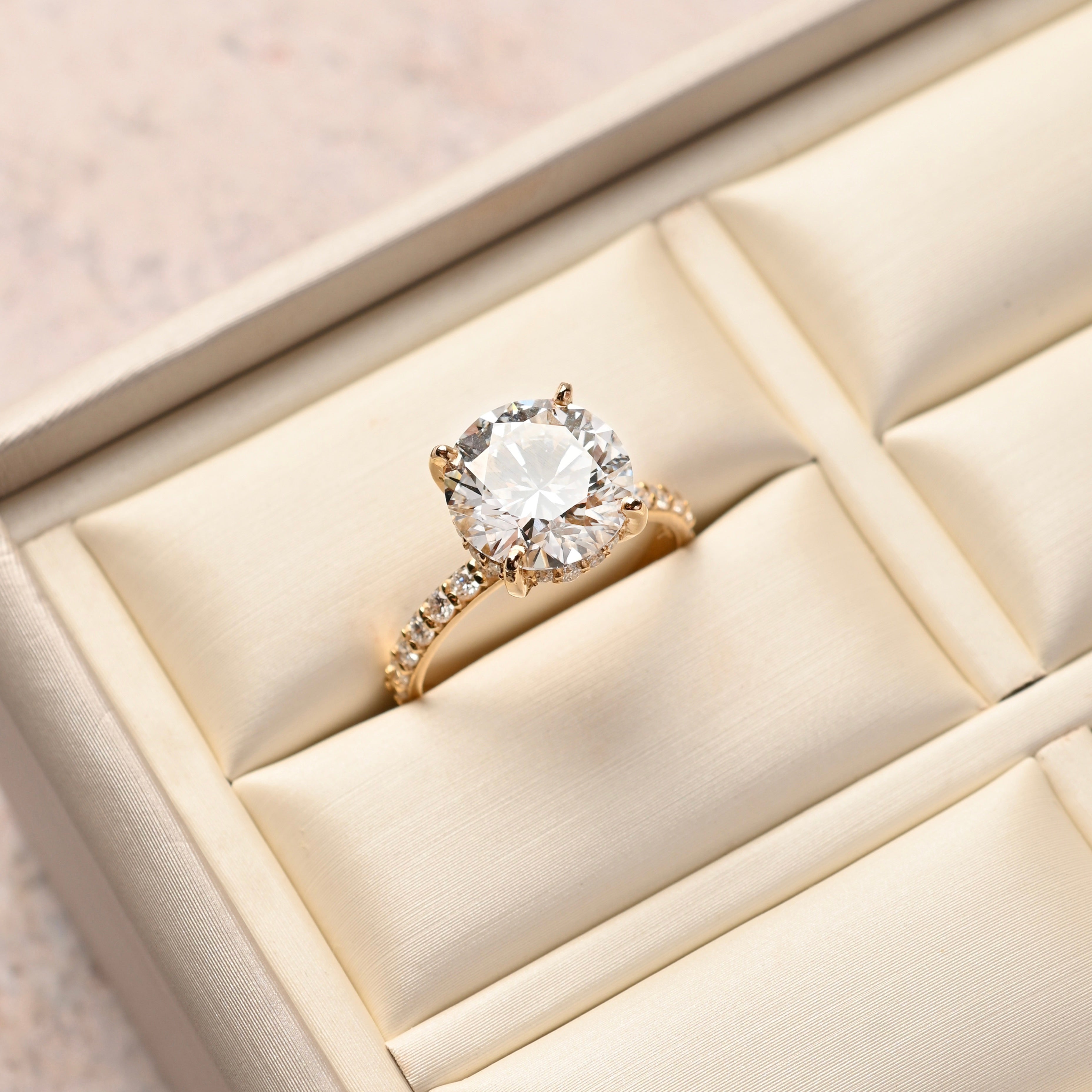 Round Lab Diamond Ring