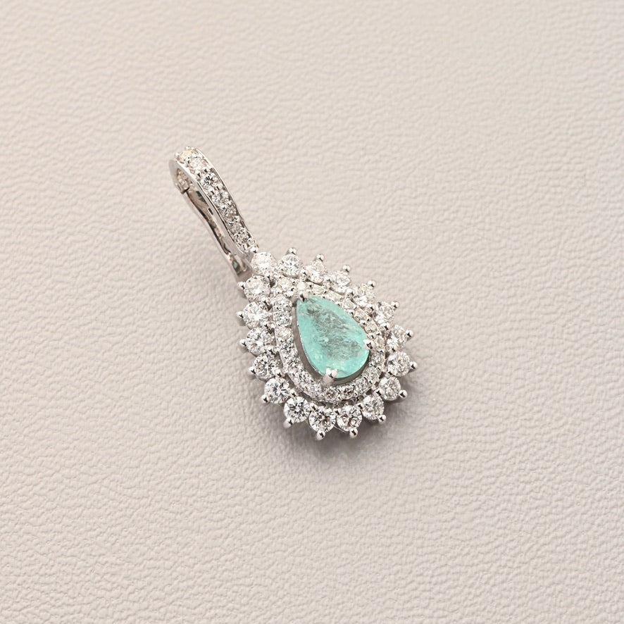 Pear Shape Paraiba Pendant