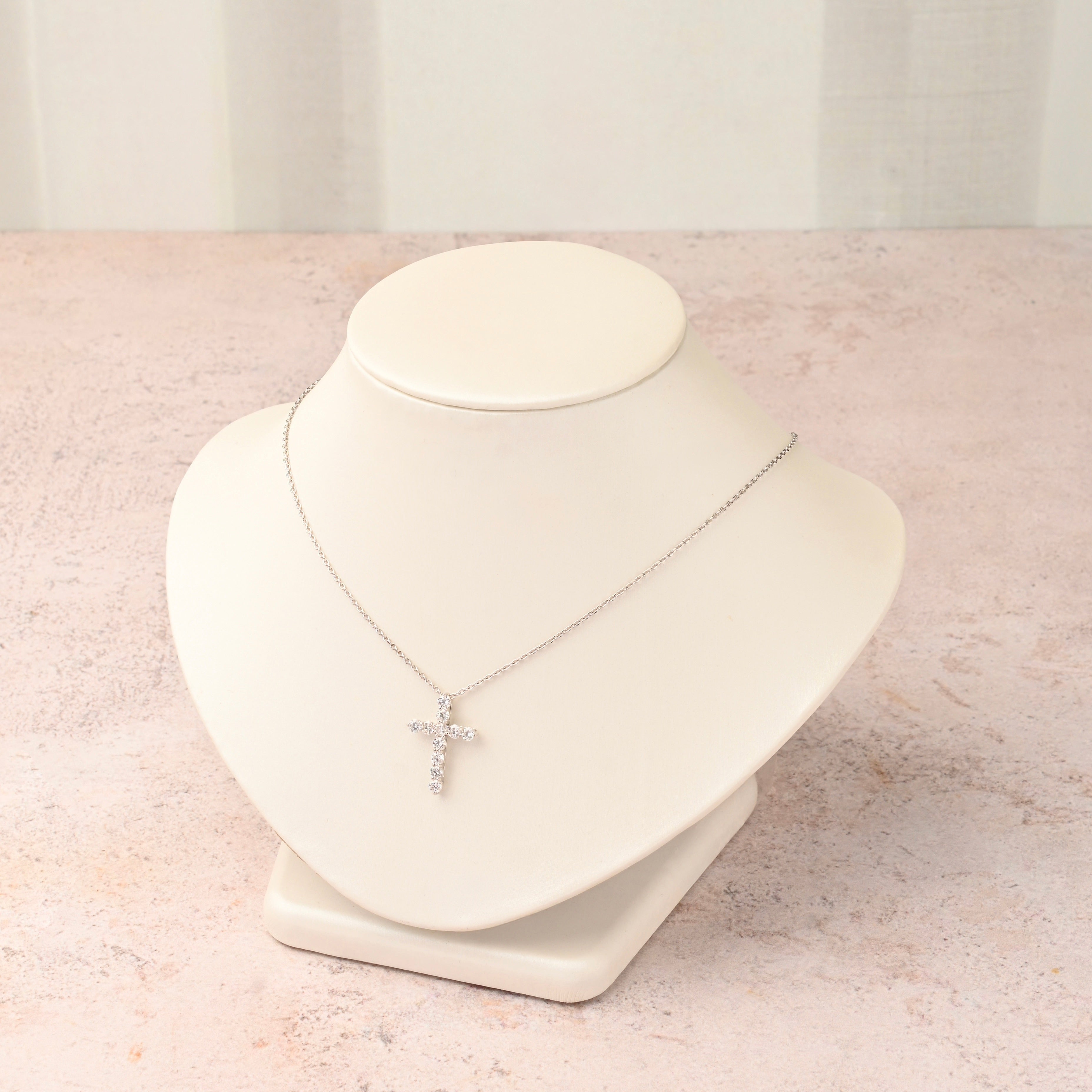 Diamond Cross Pendant Necklace