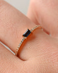 Sapphire and Diamond Ring