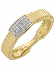 Tubogas and Diamond Center Ring