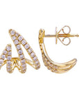 4 Claw Diamond Earrings