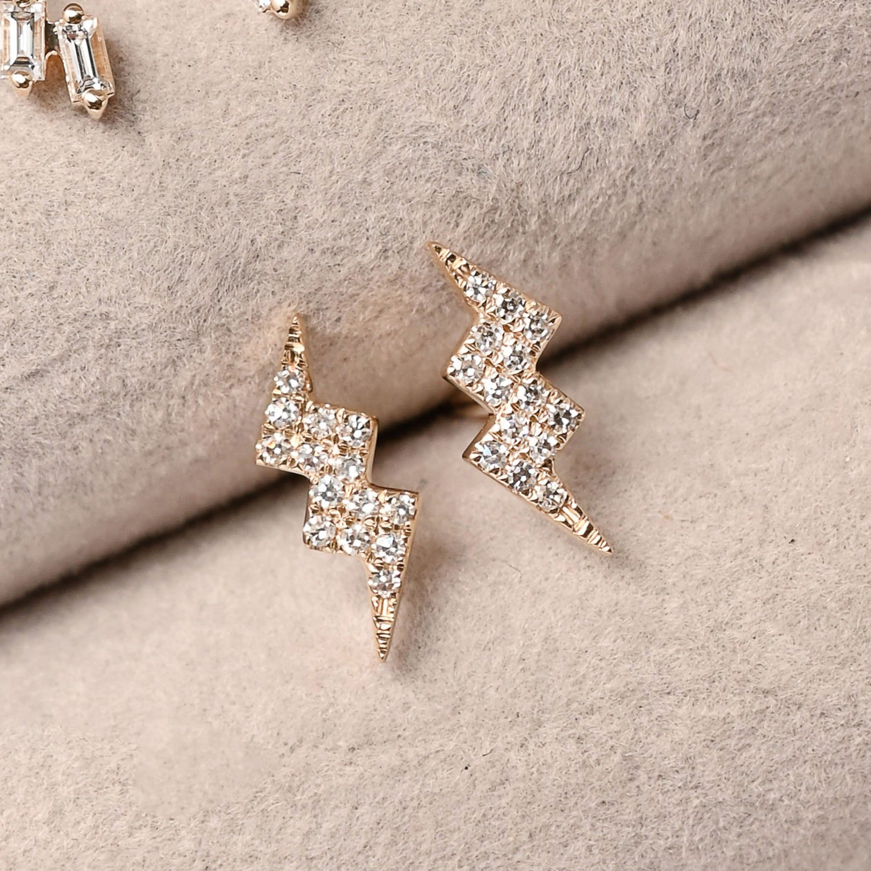 Lightning Diamond Studs