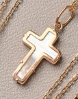 Mother of Pearl Cross Baby