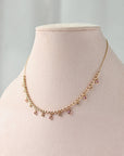 Pink Sapphire Ball Chain Choker
