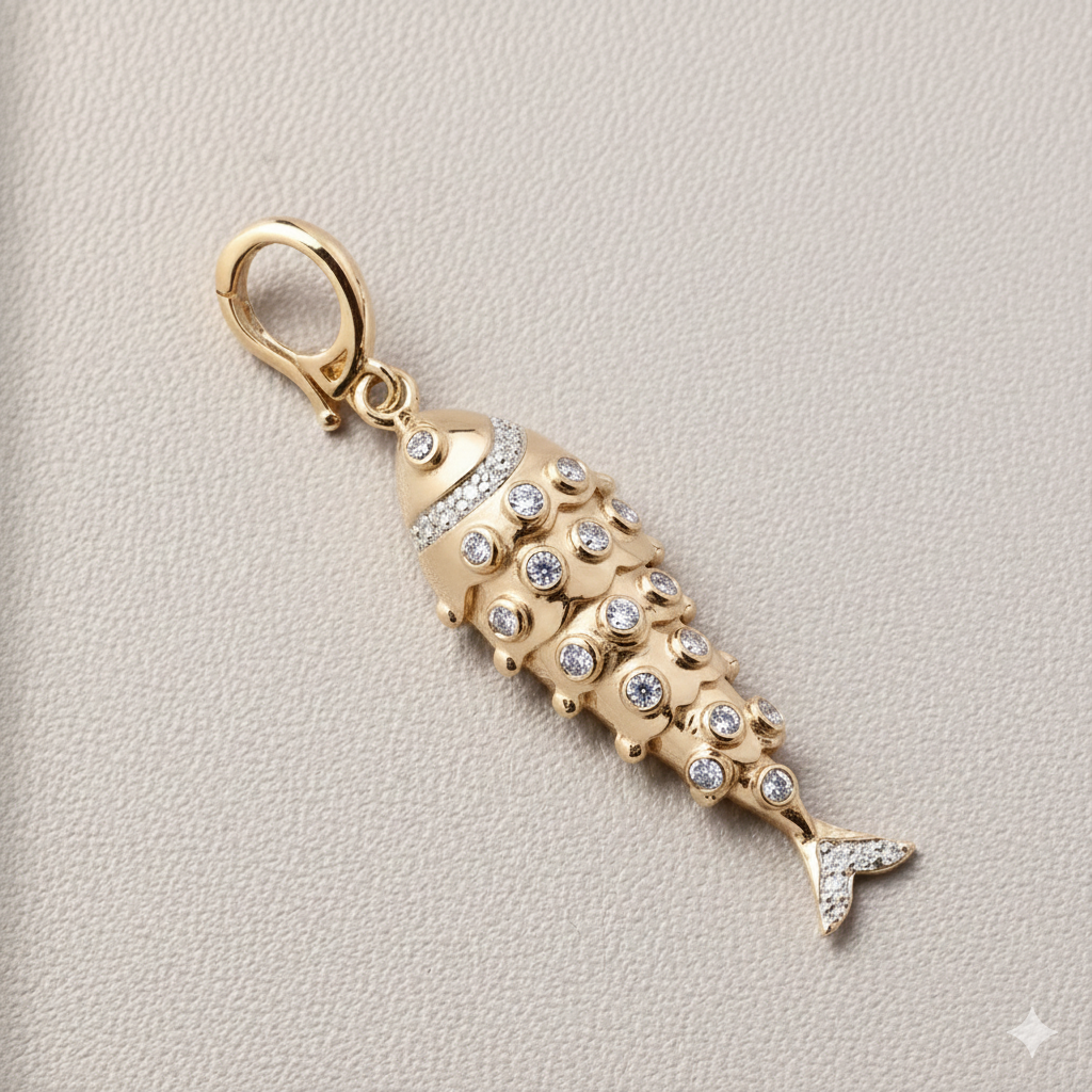 Diamond Fish Charm