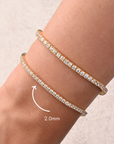 Tennis bracelet (2mm)