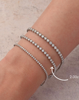 Buttercup Tennis Bracelet in White Gold