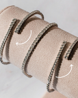 Pulsera abierta brillantes