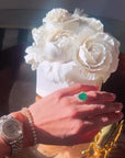 Royal Emerald Halo Ring