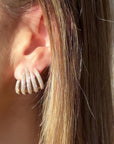 5 Claw Diamond Earrings