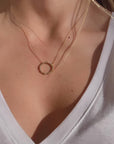 Circle Baguette Pendant