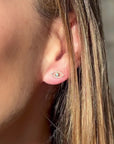 Mini Evil Eye Turquoise Stud