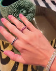 Half Ruby and Diamond Eternity Ring