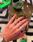 Pulsera abierta brillantes